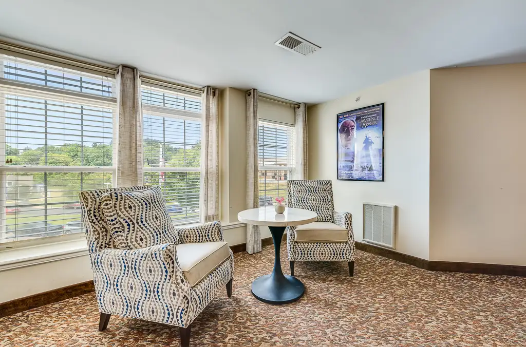 Common Area with Chairs and Table Common Area with Chairs and Table